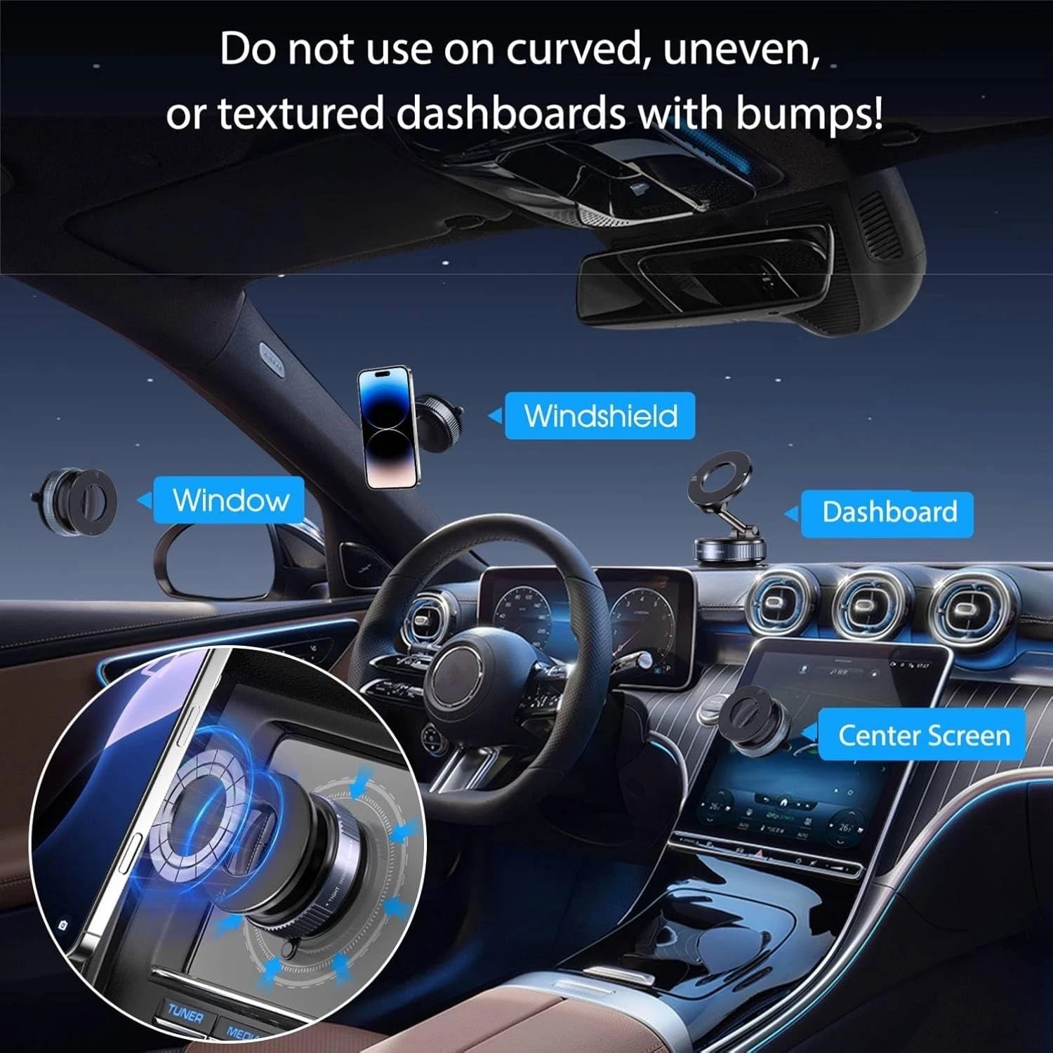 Car Mobile Phone Holder Dashboard Windshield Suction Desktop Universal Mount US