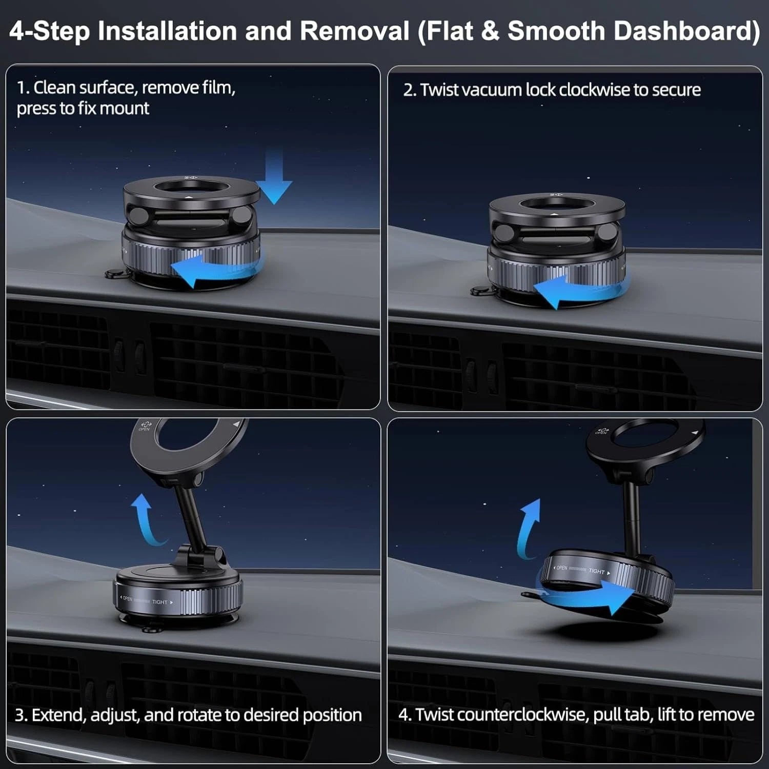 Car Mobile Phone Holder Dashboard Windshield Suction Desktop Universal Mount US