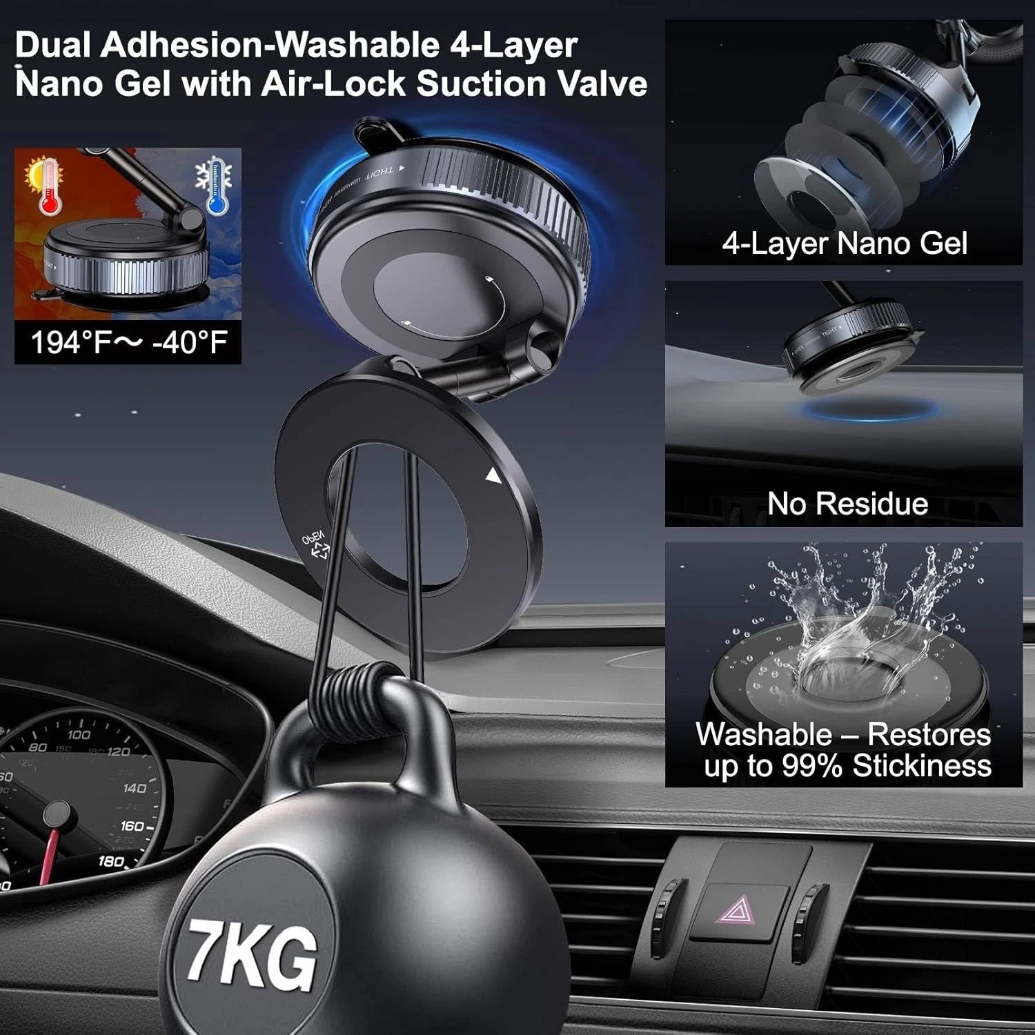 Car Mobile Phone Holder Dashboard Windshield Suction Desktop Universal Mount US
